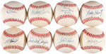 MLB ALL-STARS SIGNED BASEBALLS LOT OF 13.