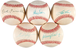 MLB ALL-STARS SIGNED BASEBALLS LOT OF 13.