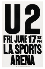 U2 & THE TALKING HEADS CONCERT POSTER PAIR.