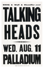 U2 & THE TALKING HEADS CONCERT POSTER PAIR.