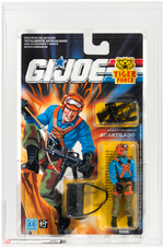 G.I. JOE ACANTILANO (HIT & RUN) TIGER FORCE EUROPEAN RELEASED FIGURE ON SPANISH CARD AFA 90.