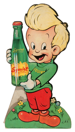 "SQUIRT" SODA LIL' SQUIRT ADVERTISING COUNTER STANDEE.