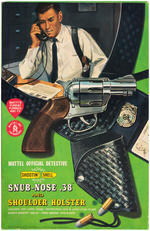 "MATTEL OFFICIAL DETECTIVE SHOOTIN' SHELL SNUB-NOSE .38 AND SHOULDER HOLSTER" BOXED SET.