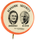 ROOSEVELT/BLOOD UTAH COATTAIL CAMPAIGN BUTTON UNLISTED IN HAKE.