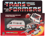 TRANSFORMERS GENERATION 1 RATCHET FACTORY-SEALED IN BOX.