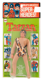 KRESGE CARDED MEGO TARZAN FIGURE.