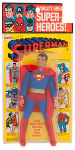 KRESGE CARDED MEGO SUPERMAN FIGURE.