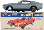 1971 "FORD MUSTANG MACH 1" BOXED BATTERY-OPERATED CAR.