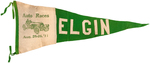 1911 "ELGIN AUTO RACES" PENNANT.