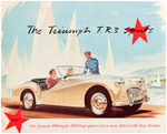 BANDAI "TRIUMPH T.R.3 CONVERTIBLE" FRICTION CAR & DEALER BROCHURE.