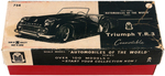 BANDAI "TRIUMPH T.R.3 CONVERTIBLE" FRICTION CAR & DEALER BROCHURE.