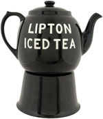 "LIPTON ICED TEA" HALL CHINA DISPENSER.