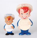 "SPEEDY ALKA SELTZER" VINYL FIGURES.