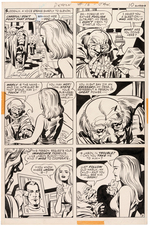 JACK KIRBY "THE DEMON" #16 COMIC BOOK PAGE ORIGINAL ART.