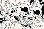 "MICKEY MOUSE" #226 COMIC BOOK COVER ORIGINAL ART.