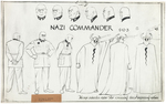 FAMOUS STUDIOS SUPERMAN "JAP SPY" & "NAZI COMMANDER" ORIGINAL STUDIO-USED MODEL SHEET PAIR.