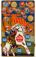 "HI-YO SILVER - THE LONE RANGER GAME" MARX TARGET PROMOTIONAL ORIGINAL ART & TARGET.