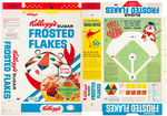 KELLOGG'S "CORN FLAKES" & "FROSTED FLAKES" FILE COPY CEREAL BOX FLAT TRIO.