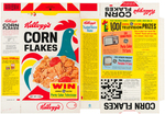 KELLOGG'S "CORN FLAKES" FILE COPY CEREAL BOX FLAT LOT