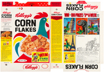 KELLOGG'S "CORN FLAKES" FILE COPY CEREAL BOX FLAT LOT