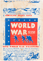 "WORLD WAR GUM" GOUDEY WRAPPER.