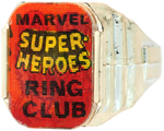 "MARVEL ACTION RINGS" SUPERHEROES FLICKER RING SET (BASE VARIETY).