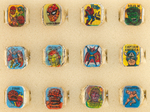 "MARVEL ACTION RINGS" SUPERHEROES FLICKER RING SET (BASE VARIETY).