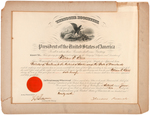 DOCUMENT SIGNED BY THEODORE ROOSEVELT FROM 1902.