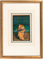 MAXFIELD PARRISH "SCRIBNER'S MAGAZINE" FRAMED COVER PROOF TRIO.