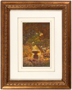 MAXFIELD PARRISH "DINKY BIRD" & "REVERIES" FRAMED PRINT PAIR.