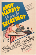 "ANDY HARDY'S PRIVATE SECRETARY" MOVIE POSTER.