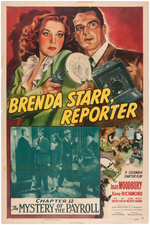 "BRENDA STARR, REPORTER" MOVIE SERIAL POSTER.