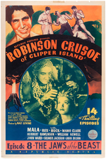 "ROBINSON CRUSOE OF CLIPPER ISLAND" MOVIE SERIAL POSTER.