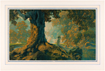 MAXFIELD PARRISH LARGE FORMAT "DREAMING" PRINT.