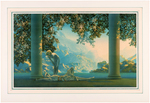 MAXFIELD PARRISH LARGE FORMAT "DAYBREAK" PRINT.