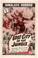 "LOST CITY OF THE JUNGLE" MOVIE SERIAL POSTER TRIO.