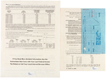 LONE RANGER GEORGE MONTGOMERY & CLAYTON MOORE SIGNED DOCUMENTS.