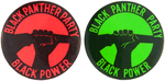 PAIR OF "BLACK PANTHER PARTY BLACK POWER" BUTTONS.