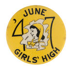 PHILADELPHIA AREA SCHOOL GRADUATION BUTTONS GROUP OF FOUR.