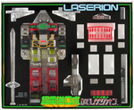 VIDEO WARRIOR LASERION BOXED BANDAI ROBOT.