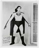 "SUPERMAN" 1948 SERIAL KIRK ALYN & TOMMY BOND SIGNED PHOTO LOT.