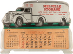 EARLY TRUCKING COMPANY TIN ADVERTISING CALENDAR PAIR.