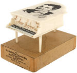 LIBERACE IMPRESSIVE SIGNED PIANO CIGARETTE BOX.