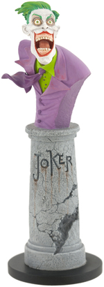 "THE GIGGLER'/"THE JOKER" STATUE BUST 2UP/1UP PROTOTYPE PAIR BY TIM BRUCKNER.