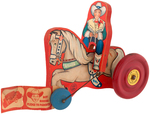 ROY ROGERS & TRIGGER N.N. HILL BRASS CO. PULL TOY.