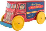 "METAL MASTERS MOVING CO." TRUCK LARGE PUSH TOY.