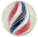 GERMAN HANDMADE 1.5" DIA. SWIRL MARBLE PAIR.