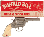 "BUFFALO BILL" BOXED REPEATING CAP PISTOL.