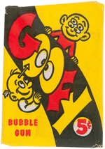 TOPPS GOOFY SERIES POST CARDS & CRAZY CARDS UNOPENED WAX PACK PAIR.