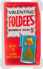 "VALENTINE FOLDEES" & "KRAZY PEOPLE POSTERS" GAI GRADED WAX PACKS.